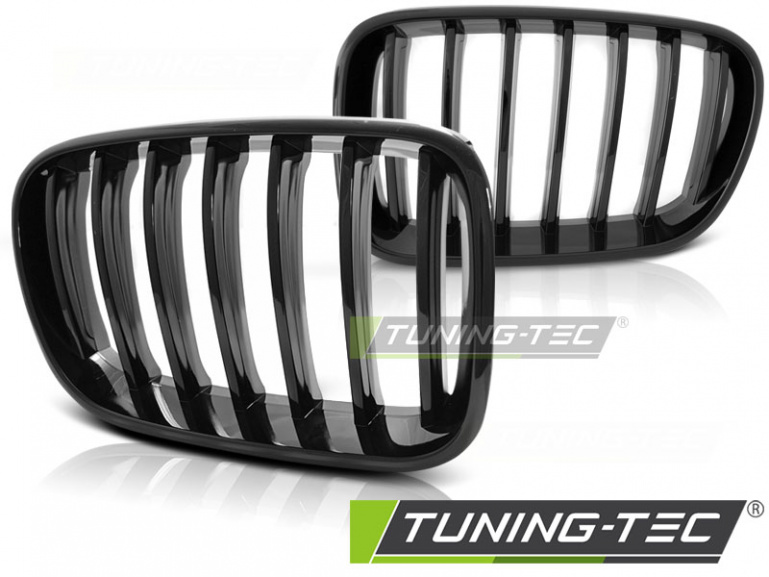 Upgrade Sportgrill Nieren für BMW X3 F25 10-14 Hochglanz schwarz